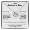 To My Soulmate's Mom- Loveknot Necklace - All My Lasts To Be With Him