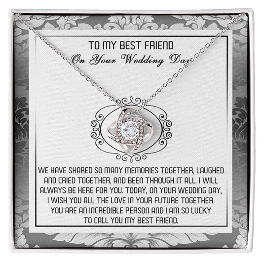 Best Friend-An Incredible Person-Loveknot Necklace