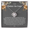 To My Husband's Sister-Loveknot Necklace-You Are More Than A Sister