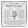 To The Best Mother-In Law-Loveknot Necklace-He Took My Heart And Made It His