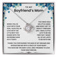 To My Boyfriend's Mom - Thank You for Raising The Man of My Dreams - Necklace Gift Set LX222