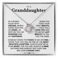 To My Granddaughter-Loveknot Necklace-I Love You Forever
