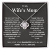 To My Wife's Mom-Loveknot Necklace-I Will Love Your Daughter