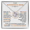 To My Boyfriend's Mom-Loveknot Necklace-I Can't Promise To Be Here