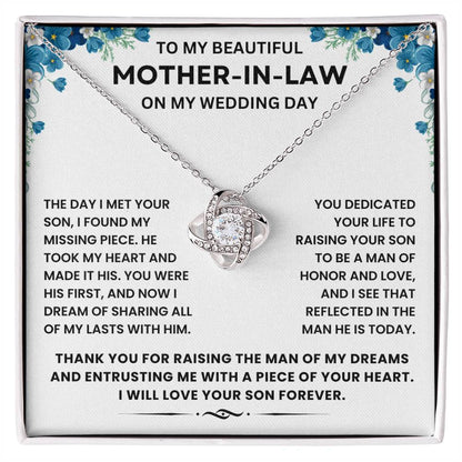 Wedding, Anniversary Gift for Mother-In-Law from Daughter in Law- Necklace Lux321