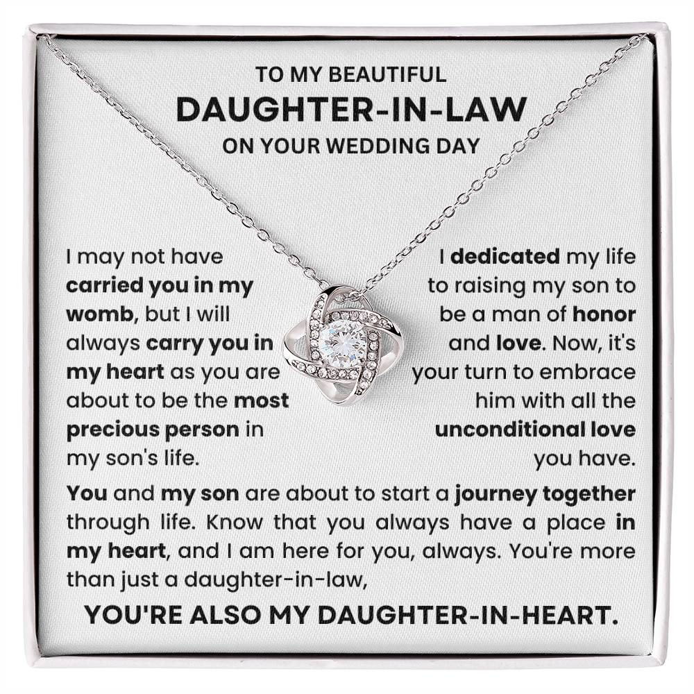 Wedding, Anniversary Gift for Daughter-In-Law from Mother in Law- Necklace Lux212