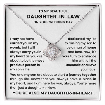 Wedding, Anniversary Gift for Daughter-In-Law from Mother in Law- Necklace Lux212
