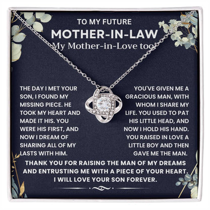 To My Future Mother In Love - Thank You for Raising The Man of My Dreams - Necklace