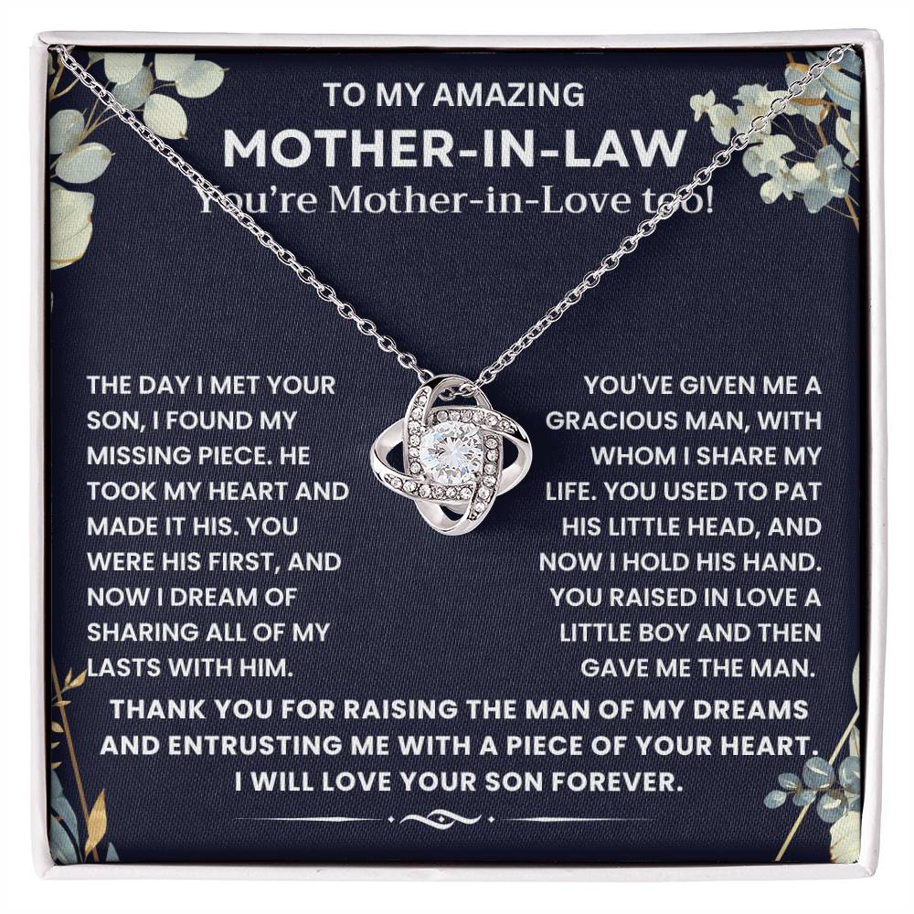 To My Mother In Law - Thank You for Raising The Man of My Dreams - Necklace