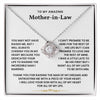 To My Amazing Mother-In-Law-Loveknot Necklace-Thank You For Raising