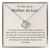 To The Best Mother-In Law-Loveknot Necklace-I Am His Lucky Wife