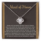 Maid of Honor-Kind Of Friend-Loveknot Necklace