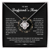 To My Boyfriend Mom- Loveknot Necklace- I Will Love Your Son Forever