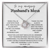 To My Amazing Husband's Mom - You Are Rare, Precious, and One of A Kind - Love Knot Necklace