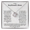 To My Boyfriend's Mom-Loveknot Necklace-See Your Son Through My Eyes