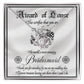 Award Of Honor- Loveknot Necklace For Bridesmaid