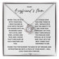To My Boyfriens's Mom- Loveknot Necklace- When I Fell In Love