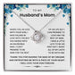 To My Husband's Mom- Loveknot Necklace-All My Lasts To Be With Him