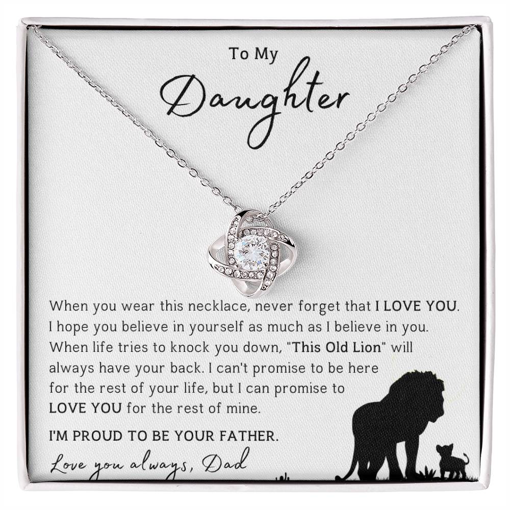 To My Daughter- Dad And Daughter Hearts Linked Forever