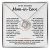 To My Amazing Mom-In-Love-Loveknot Necklace-I Will Forever Be