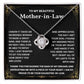 Mothers Day gift for Mother In Law - Love Knot Necklace Lux123