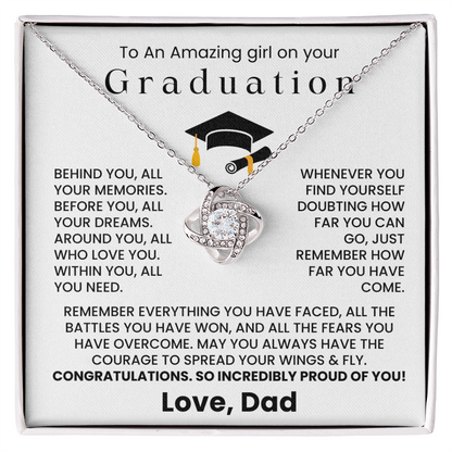 To An Amazing Girl on Your Graduation - So Incredible Proud of You - Graduation Gift from Dad