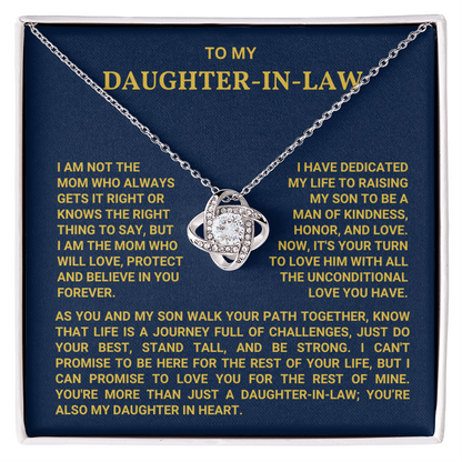 To My Daughter In Law - You Are My Daughter In Heart - Necklace