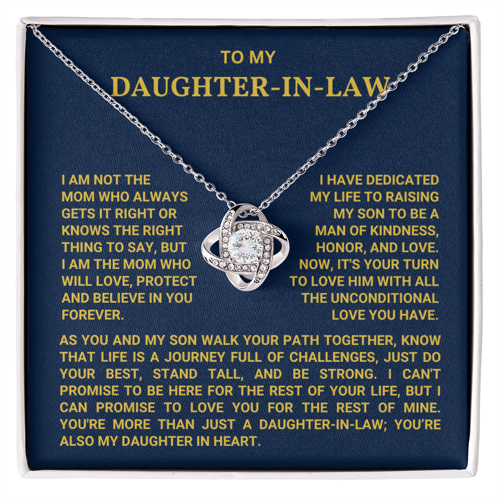 To My Daughter In Law - You Are My Daughter In Heart - Necklace