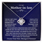 To My Husband's Mom - Thank You for Raising The Man of My Dreams - Necklace