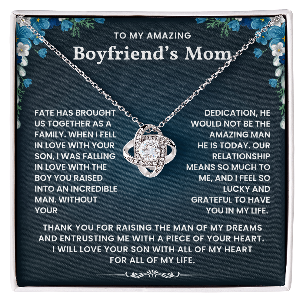 To My Amazing Boyfriend's Mom - I Feel So Lucky and Grateful To Have You In My Life - Necklace