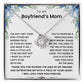 To My Boyfriend's Mom - Thank You for Raising The Man of My Dreams - Necklace