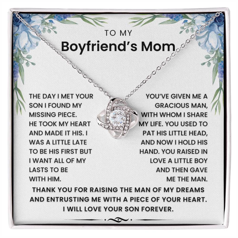 To My Boyfriend's Mom - Thank You for Raising The Man of My Dreams - Necklace