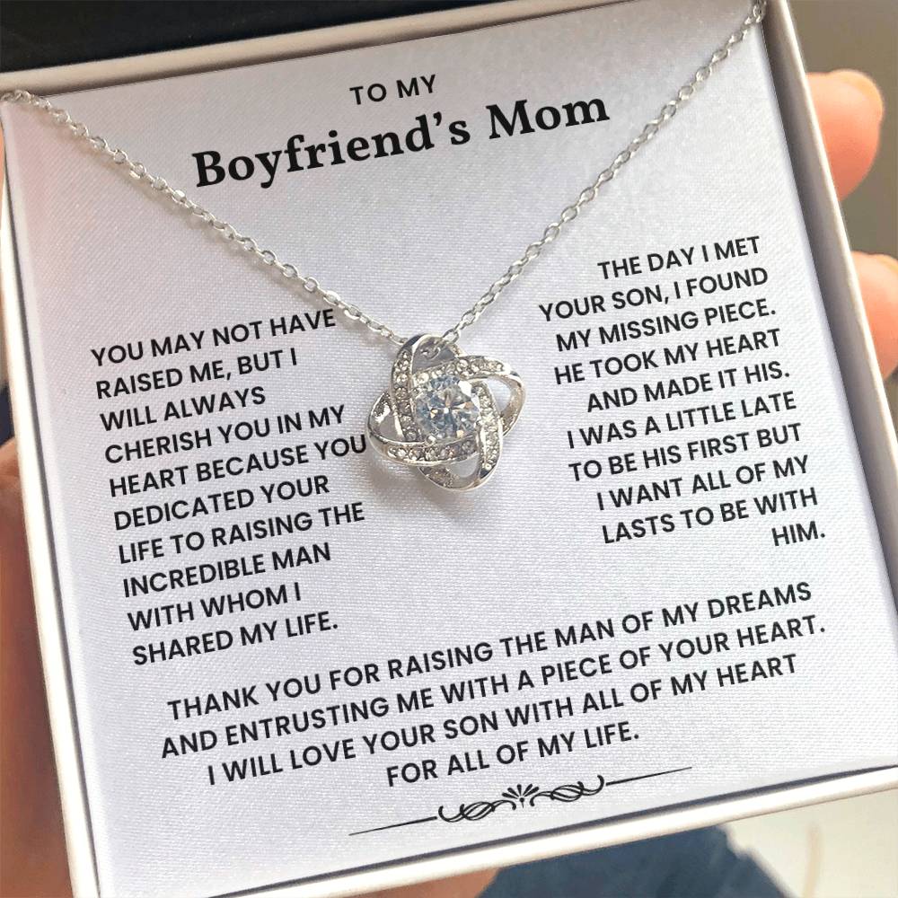 To My Boyfriend's Mom - Thank You For Raising The Man of My Dreams - Necklace