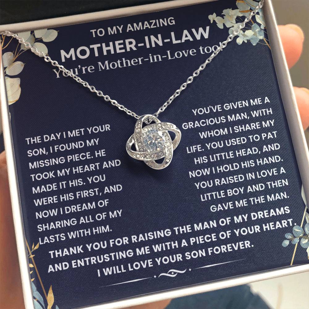 To My Mother In Law - Thank You for Raising The Man of My Dreams - Necklace