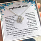 To My Boyfriend's Mom-Loveknot Necklace- I Can't Promise To Be Here