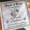 Award Of Honor- Loveknot Necklace For Bridesmaid