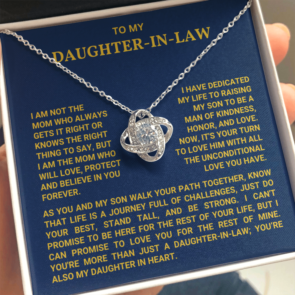 To My Daughter In Law - You Are My Daughter In Heart - Necklace