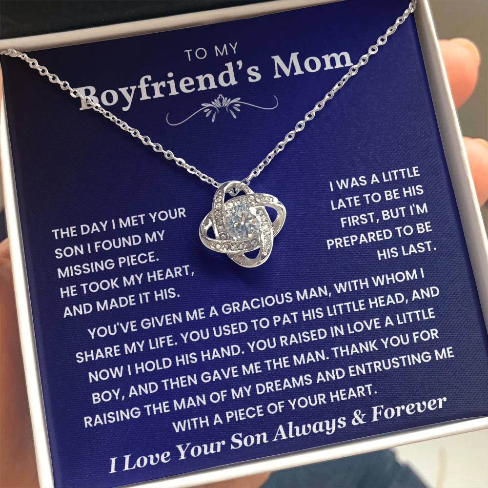 To My Boyfriend's Mom - Thank You for Raising The Man of My Dreams - Necklace