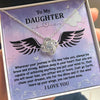 To My Daughter- Loveknot Necklace-Always Be Brave