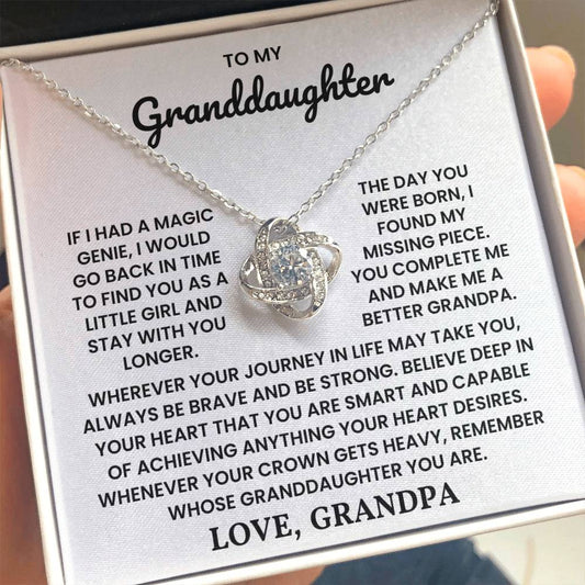 To My Granddaughter - You Are Smart And Capable of Achieving Anything - Necklace