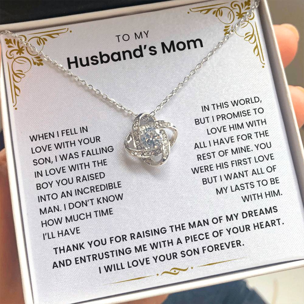 To My Husband's Mom - I Promise to Love Him For The Rest of Mine - Necklace