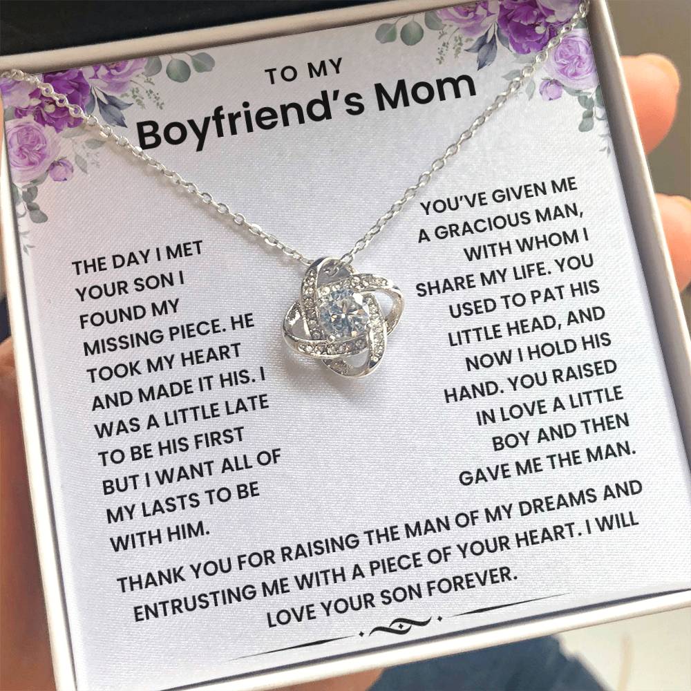 To My Boyfriend's Mom - Necklace Gift Set LUX000