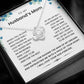 To My Husband's Mom- Loveknot Necklace-All My Lasts To Be With Him