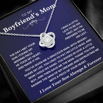 To My Boyfriend's Mom - Thank You for Raising The Man of My Dreams - Necklace