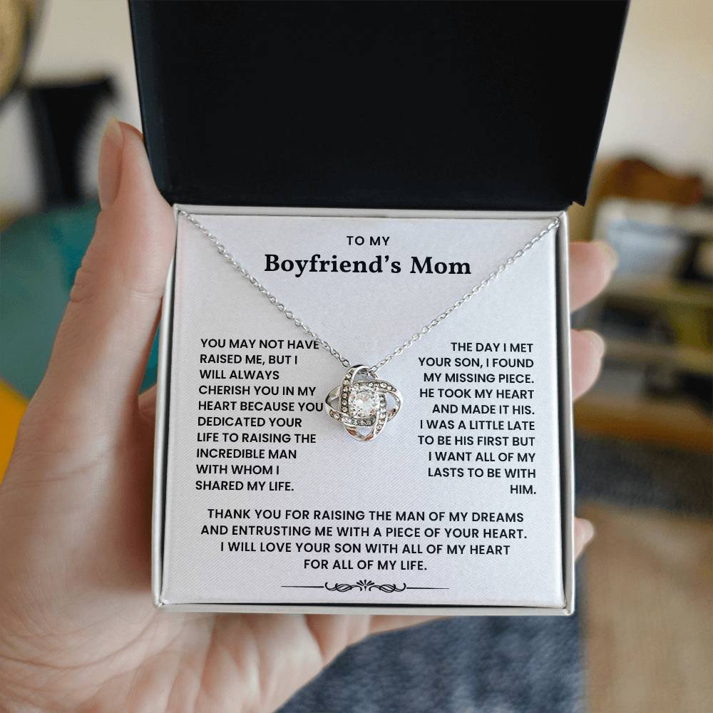 To My Boyfriend's Mom - Thank You For Raising The Man of My Dreams - Necklace