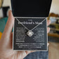 To My Boyfriend's Mom- Loveknot Necklace- I Will Love Your Son Forever
