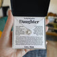 To My Daughter - Love Knot Necklace - I Am Proud Of You