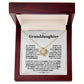 To My Granddaughter-Loveknot Necklace-I Love You Forever