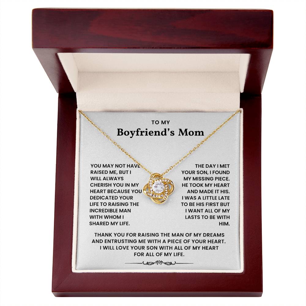 To My Boyfriend's Mom - Thank You For Raising The Man of My Dreams - Necklace