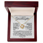 To My Precious Granddaughter-Loveknot Necklace-I Want You To Believe